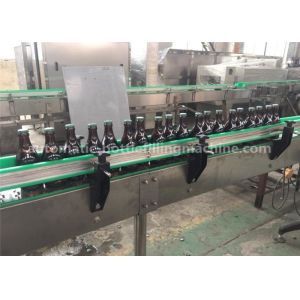 Small Split Glass Bottle Soda Filling Machine , Beer Cola 330ml Glass Bottle