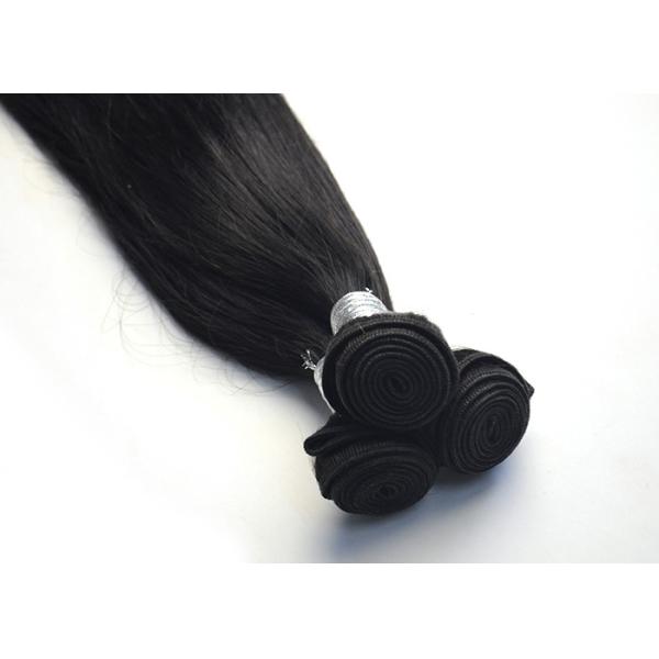 Grade 6A 100 Virgin Peruvian Hair Extensions With Double Weft , Silk Straight Hair