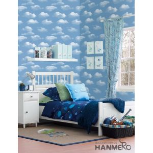 Pink Color Wallcovering PVC 0.53*10M/Roll Children Room Decorative Wallpaper