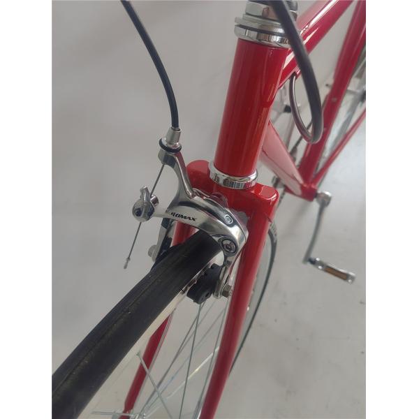 58cm Fixie Bikes with Red Color Thickslick 700c Tire and Steel Fork 4130 Chrome Frame