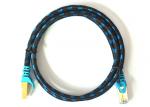 1M Cat7 SFTP Braided Ethernet Patch Cable Durable , Bulk Ethernet Cable For