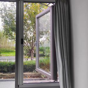 Aluminum Frame Casement Single Hung Windows With Retractable Screens