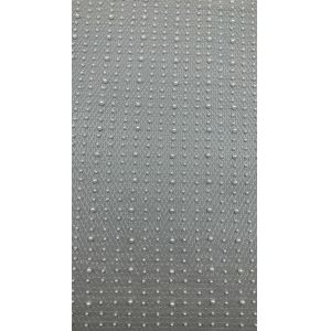 Viscose Cotton Leafy Lace Beaded Embroidery Fabric for Home Textile