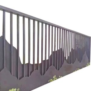 Infrastructure Two Rail Aluminum Fence Powder Coated Aluminium Balustrade
