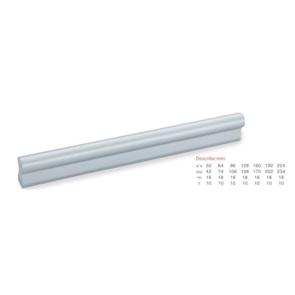 Long Durable Aluminium Door Pull Handles Multistyle Highly Skilled Processed