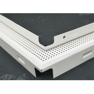 Fireproof Green Clip In Ceiling Panels Perforated For metal building material ,