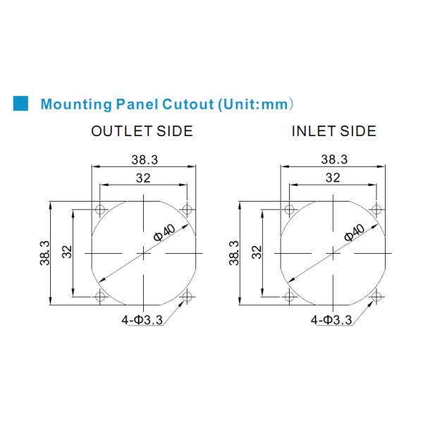 DC 24V 40mm Brushless Axial Dc Fan Small Cooling Fan For Electronics