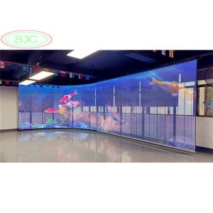 High brightness transparent LED sign G3.91-7.82 LED display 1000*500mm die-casting aluminum