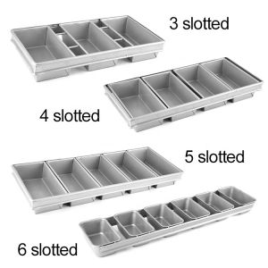6 slotted toast box non-stick Alumminum steel baking loaf pan baking tray toast