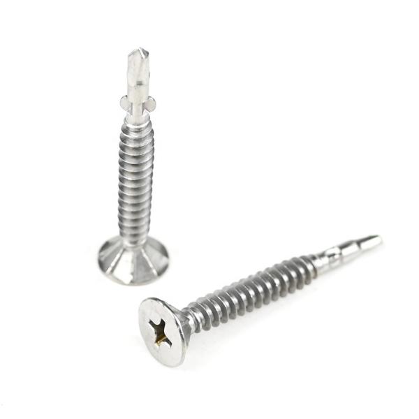 Buy Stainless Steel Pan Head Self Drilling Screw With Wing for Steel Structure Connection at wholesale prices