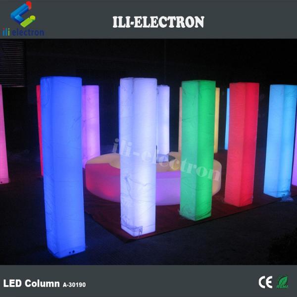 PE Plastic illuminated decorative wedding columns lighted wedding columns
