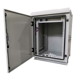 IP65 14U Outdoor Telecom Cabinet Powder Coating Finish