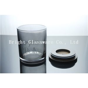Custom Press Glass Candle Holder with lid