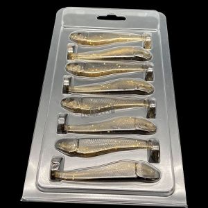 Quality Customized Fishing Lure Clamshell Packaging Hinge Clamshell Swimbait Packaging for sale