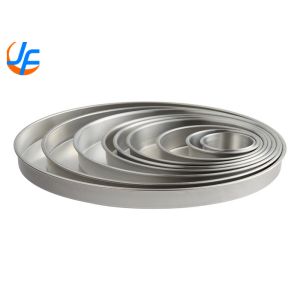 China RK Bakeware China Foodservice NSF 10 Inch Aluminum Round Layer Cake Mould and Straight Sidewall Deep Dish Pizza Pan on sale