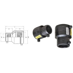 Quality PE DN32-DN50 SDR11 Electrofusion Reducer for sale