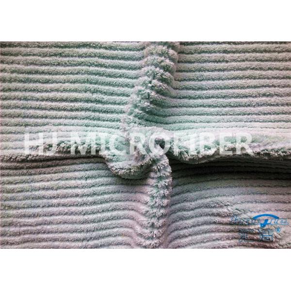 Microfiber Stripe Coral Fleece Cloth 100 Polyester Fabric For Micro Fiber Cloth