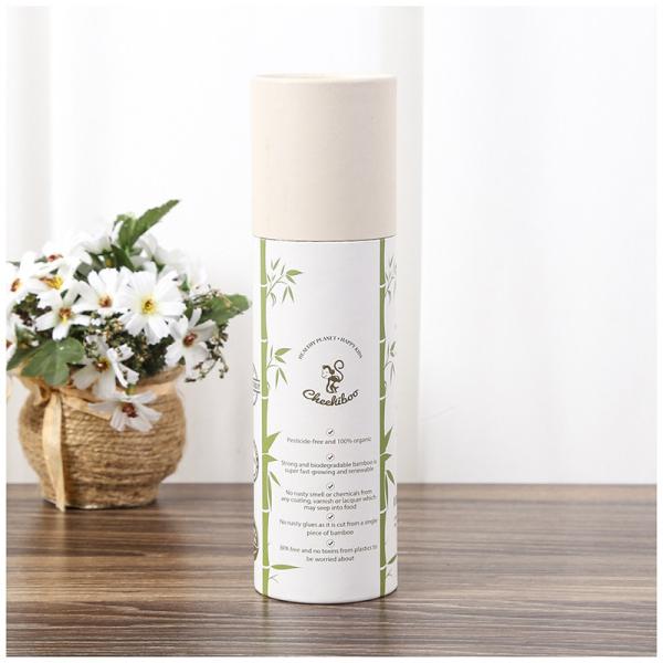 Gold Foil Cardboard Cylinder Packaging 120gsm Kraft Paper Tea Cylinder Packaging