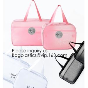 Easy Carrying Small Transparent Pvc Cosmetic Pouch,Shiny Glitter Pvc Cosmetic