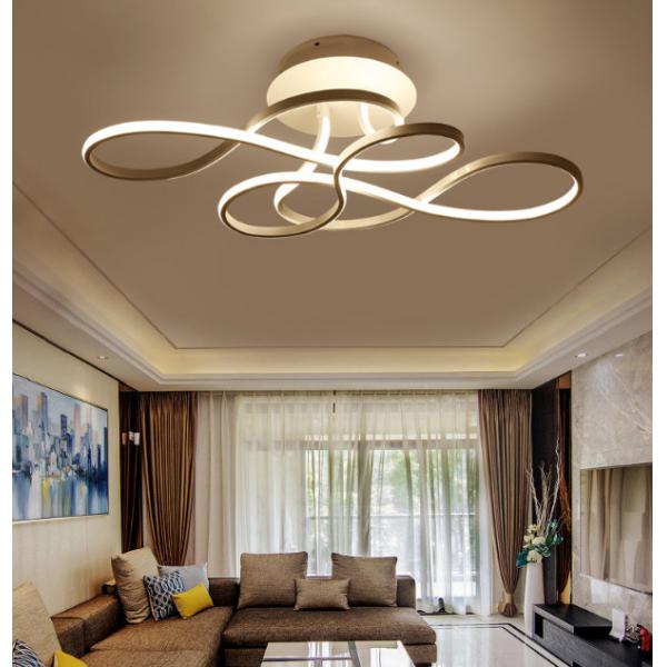 Intelligent Dimming Bedroom 4500K Black Modern Ceiling Light