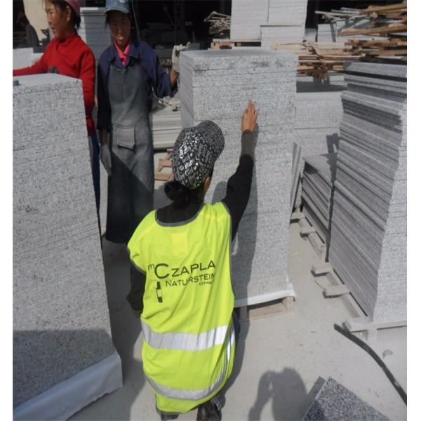 Quality certification Chinese grey granite G640 polished G640 Grey Stone Stair /riser /Step Price