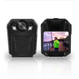 Replaceable 2100mAh GPS Body Camera 1080P Wireless 16MP
