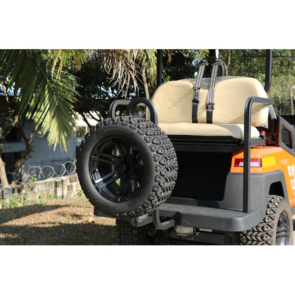 48V Electric Golf Buggy with Red/Blue Strobe Light With Trojan Battery