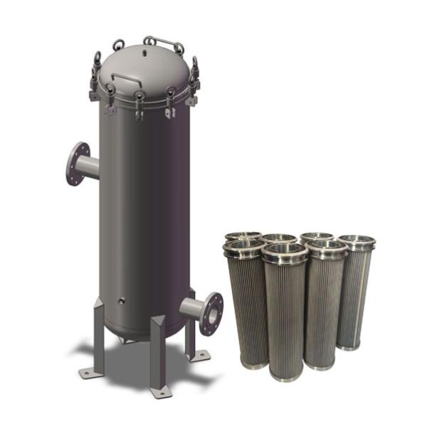 Steel Stainless Water Filter Housing High Pressure Filter Multi Cartridge Filter Housing