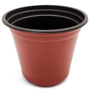 high-quality hydroponic fresh flower pot pp double color plastic flower pot with