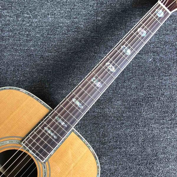 Custom Top Quality Solid Spruce Top Rosewood Back & Sides Acoustic Cutaway Guitar