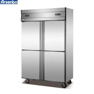 1000L Upright Kitchen Fridge Freezer Antiwear Stainless Steel Multiscene