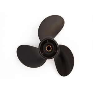 3b2w64517-1 Black Aluminium Boat Propellers For Tohatsu Outboard Engine