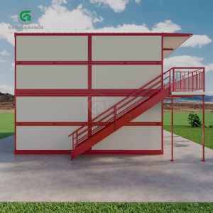 Galvanized Steel Folding Container Home With Assembled Dimensions Heating System