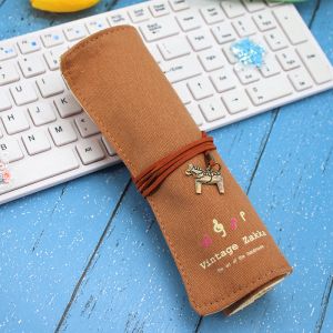 FRESH AND FASHIONABLE LARGE CAPACITY PEN BAG PENCIL CASE SIMPLE CREATIVE JUNIOR