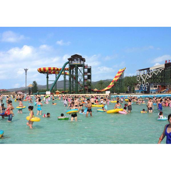 Buy Customized Water Park Equipment Exciting Swwiming Pool Fiberglass Waterslides For Adults at wholesale prices