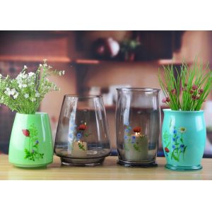 Classic Antique Colored Glass 12 Inch Glass Vase