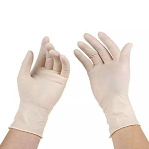 Power free disposable medical examination latex gloves