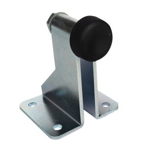 White Zinc Adjustable Steel Gate Stoppers For Sliding