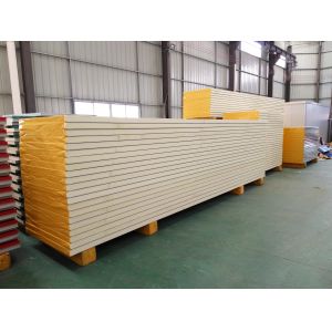 PPGI Galvanized Steel 40kg/M3 Cold Room PU Sandwich Panel