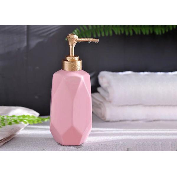 350ml Shampoo Glass Bottle Glass Pump Bottle Custom Logo SGS / FDA Certification