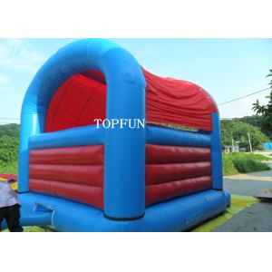 Red / Blue Inflatable Spiderman Jumping Castle Bouncy House Waterproof