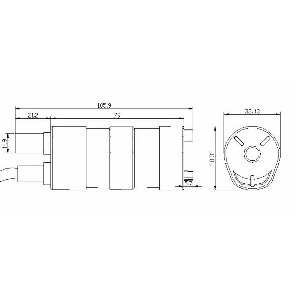 hot sale brush dc water pump 12V 24V