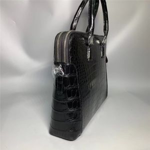 Authentic Real Crocodile Skin Top Businessmen Briefcase Bag Genuine Alligator