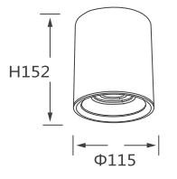 SR307NML 10W20W30W60W series IP65 waterproof surface mounted downlight spotlight