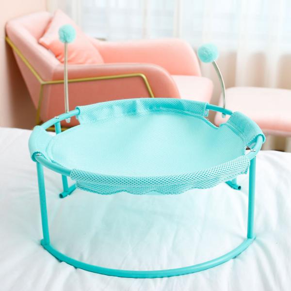 Four Seasons Cat Nest Bed Removable Circular Cushion Pink Green Blue