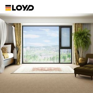 Double-Glazed Aluminum Casement Window with Enhanced Security