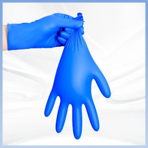 CE FDA Navy Blue Dental Exam Gloves Nitrile Gloves Food Safe