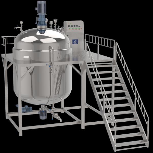 Vacuum Emulsifier for Cream Cosmetic Machine Production Line Skin Care Mixing