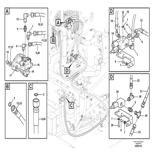 14616529 VOE14616529 Excavator Main Control Valve For Vo-lvo EC340D EC380D EC380DHR