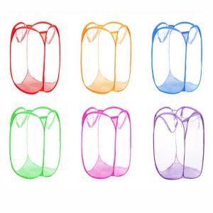 Dirty Clothes Light Nylon Mesh Pop Up Laundry Hamper Household